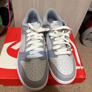 Nike Light Gray and White Athletic Shoes